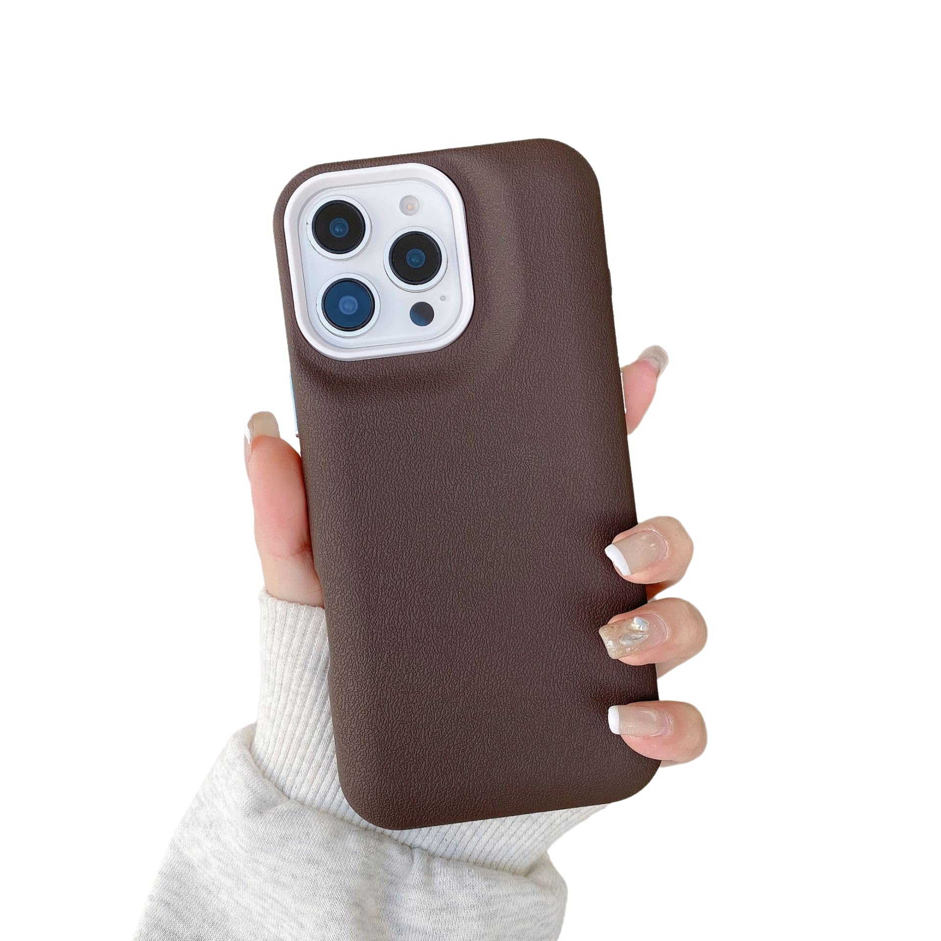 Amazon.com: Caseative for iPhone 13 Case,Solid Color Leather