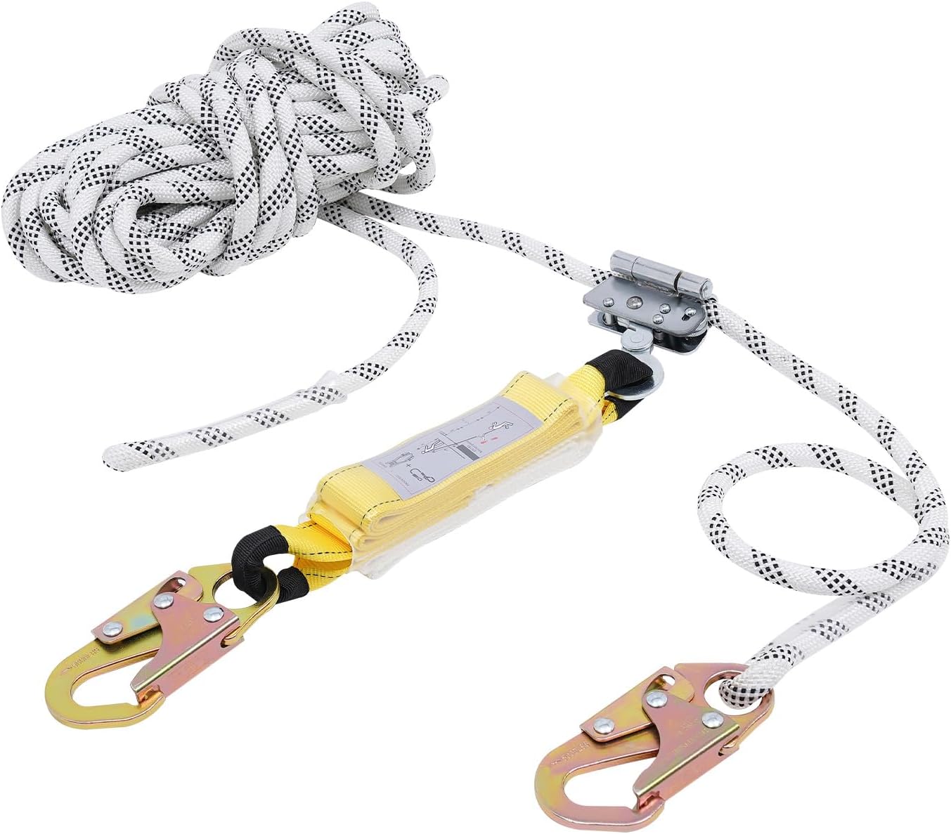 Amazon.com: Vertical Lifeline Assembly, 50ft Rope Harness Safety ...