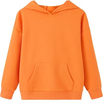UMELOK Kids Solid Classic Hoodies Soft Sweatshirt for Boys and Girls 8-16 Years
