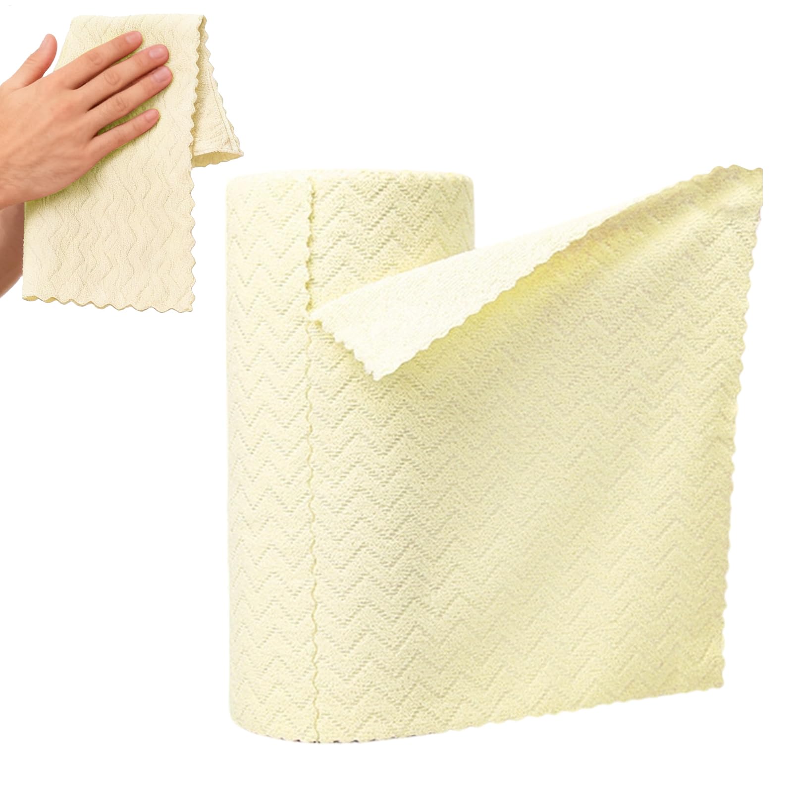 Paños en rollo de microfibra para limpiar la cocina y eliminar grasa sin rayar