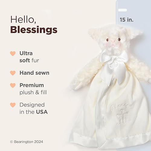 Miniatura 2 de Cobija Bearington para bebé, Lovey 15 pulgadas, S, Blanco