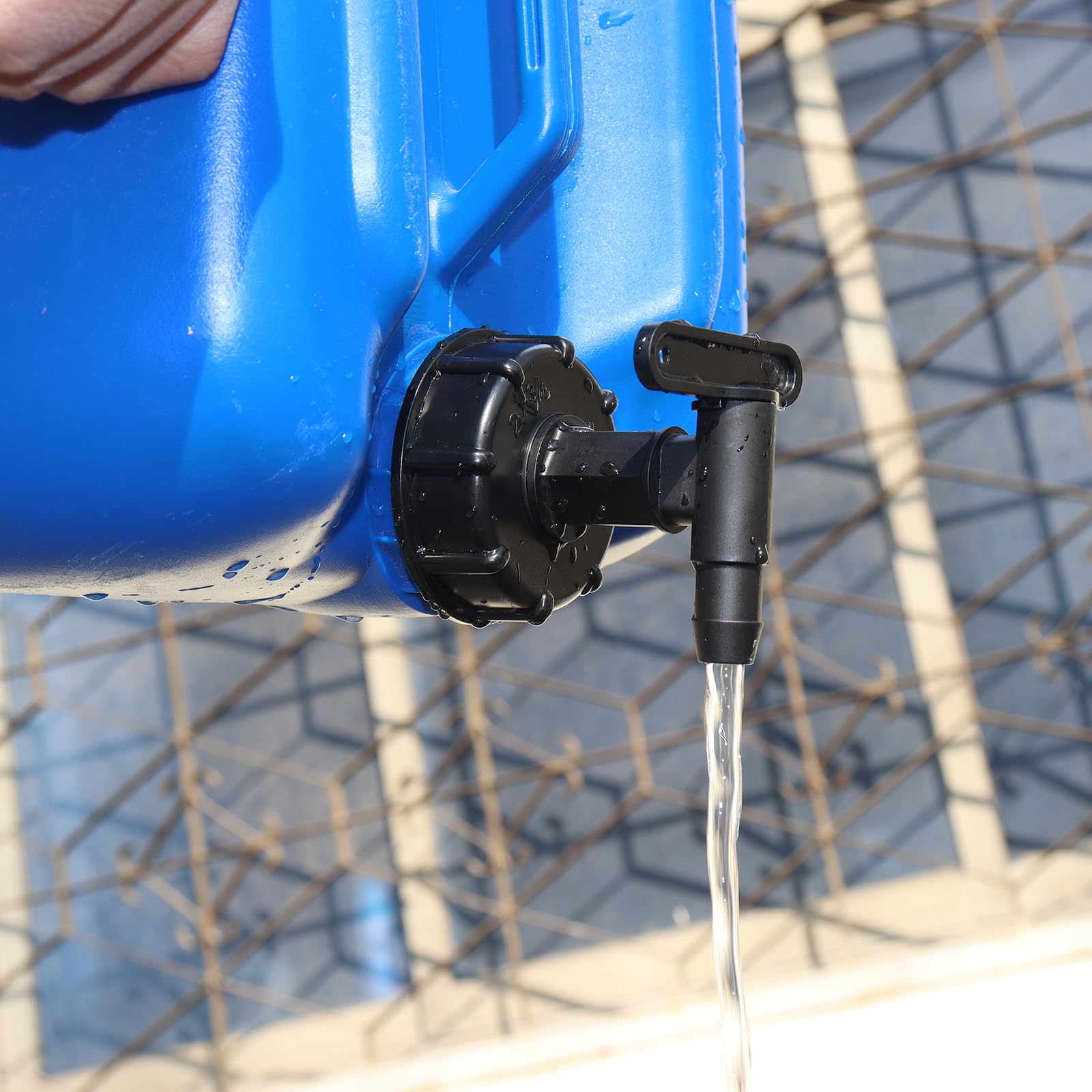 Rubinetto Per Barile/bottale Acqua Piovana Merriway In Plastica Nera - Attacco Push-fit