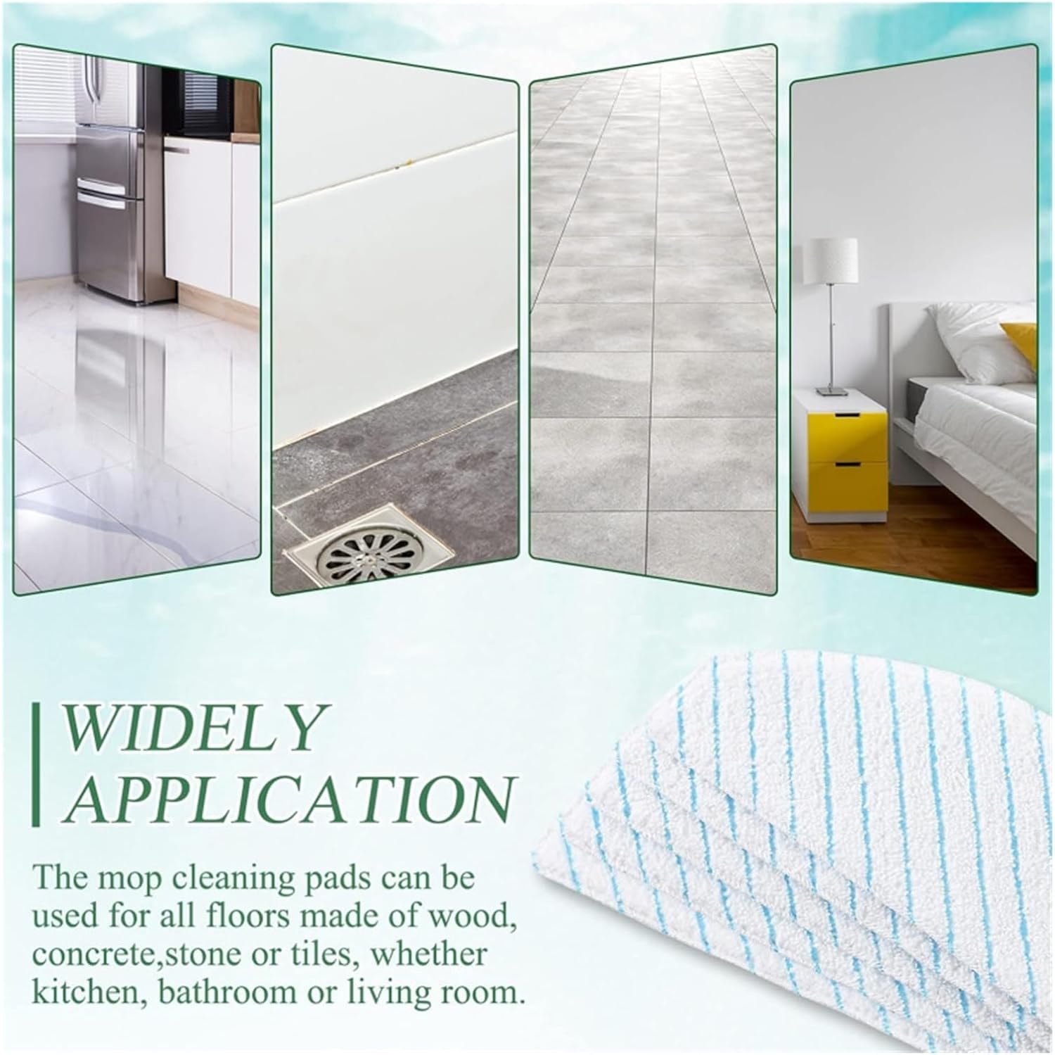 Replacement Disposable Strong Rag Accessories，Compatible for Ecovacs，T8 AIVI/T8 Max/T9 Plus/T9 Power/N8 Pro Vacuum Cleaner(60pcs)