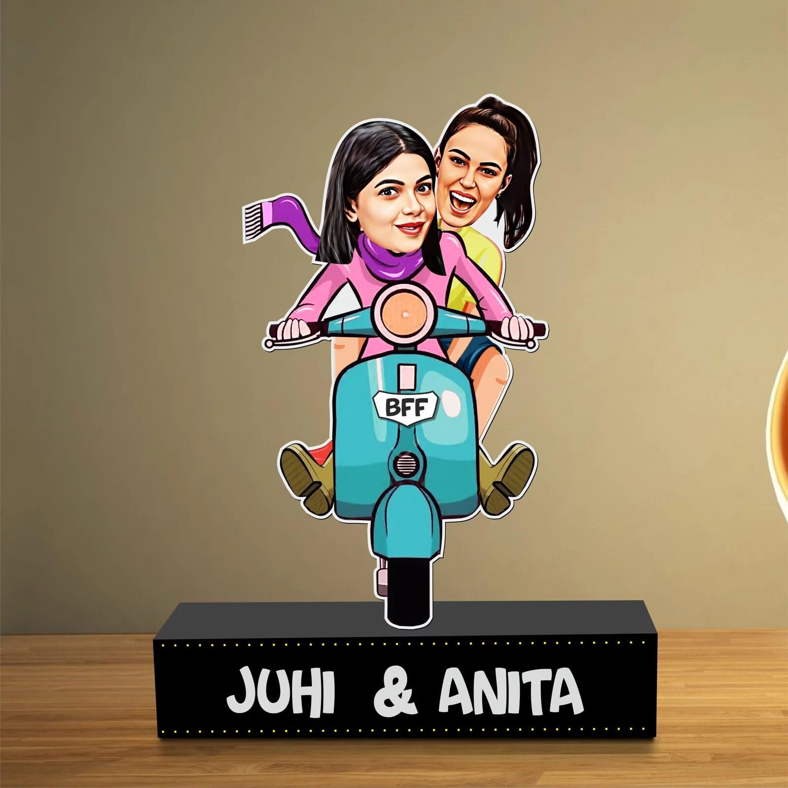 Sponsored Ad - ZOCI VOCI Besties Caricature - Friendship Day Gift Best And Unique Gift For Your Besties (BFF Trips)