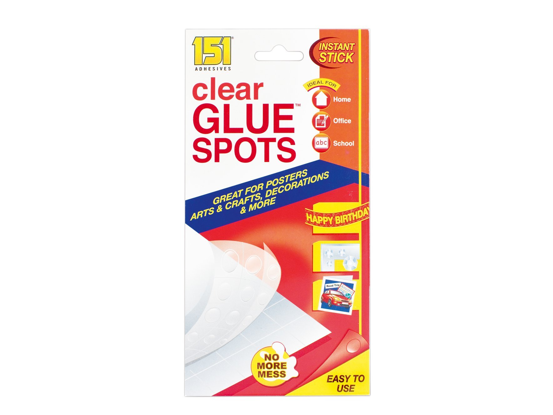 151 Adhesives Clear Glue Spots - 112 Spots