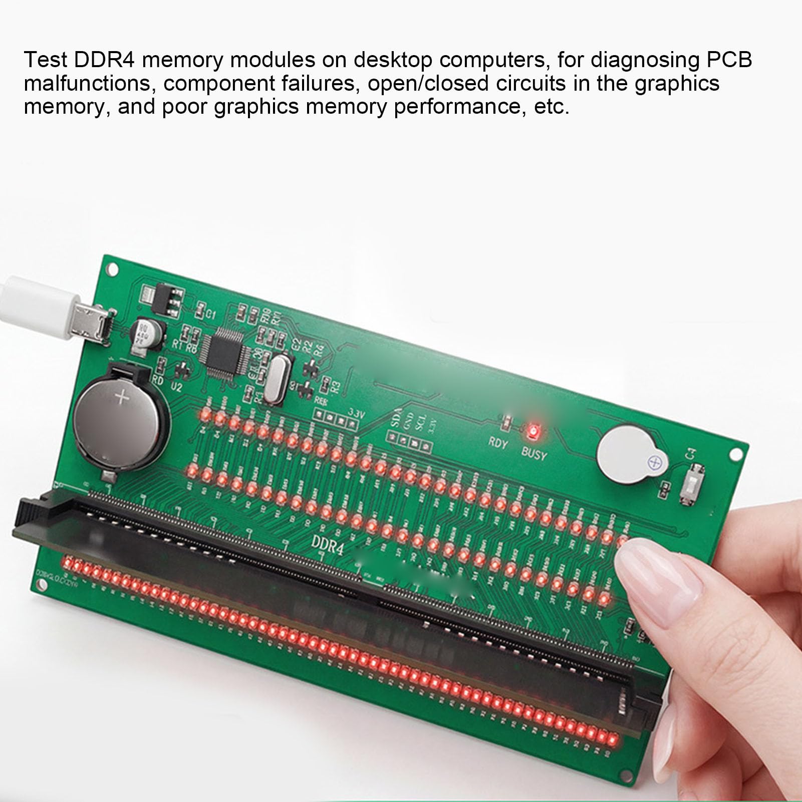 Karta testera pamięci RAM, analizator diagnostyczny DDR4