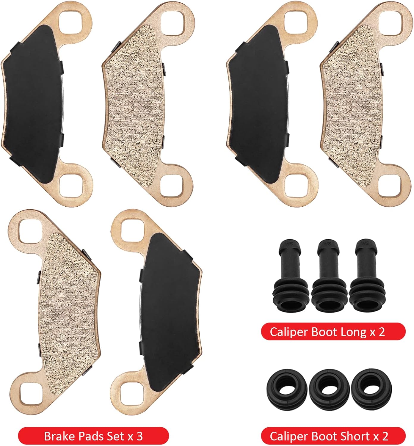 Front Rear Brake Pads Sintered for Sportsman 300/400/450/500/550/570/800/850/ETX Scrambler 850 Predator Outlaw 500 Hawkeye