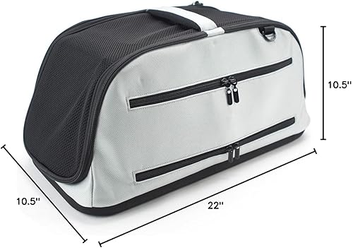 Miniatura 8 de Sleepypod Air In-Cabin Pet Carrier, Strawberry Red Gris Carbón