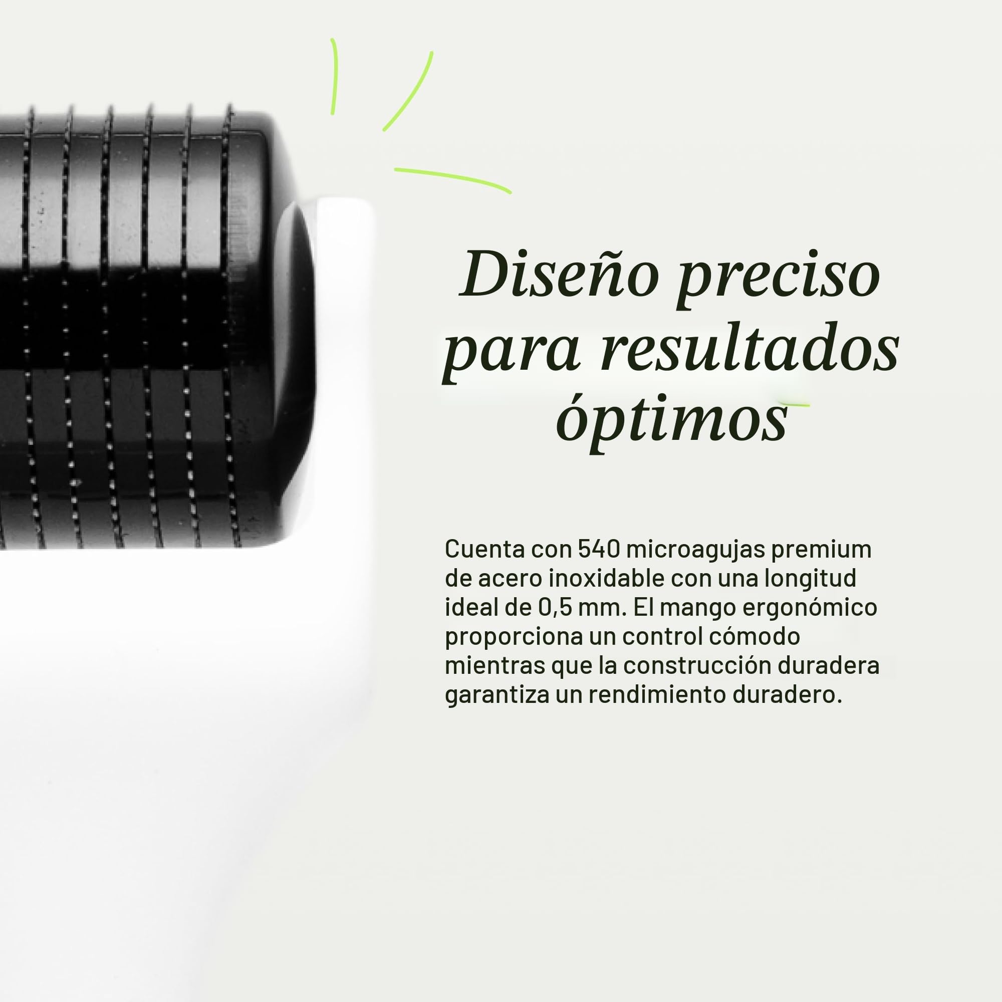 Scandinavian Biolabs Scalp Activating Roller – estimula el cuero cabelludo, favorece una apariencia más densa, microagujas de titanio de grado médico, mejora la absorción del sérum