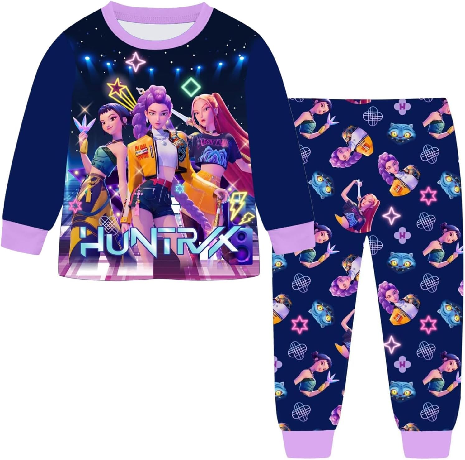 LISTHA Demon Hunters HUNTR/X Girls Pants Set Kids Music...
