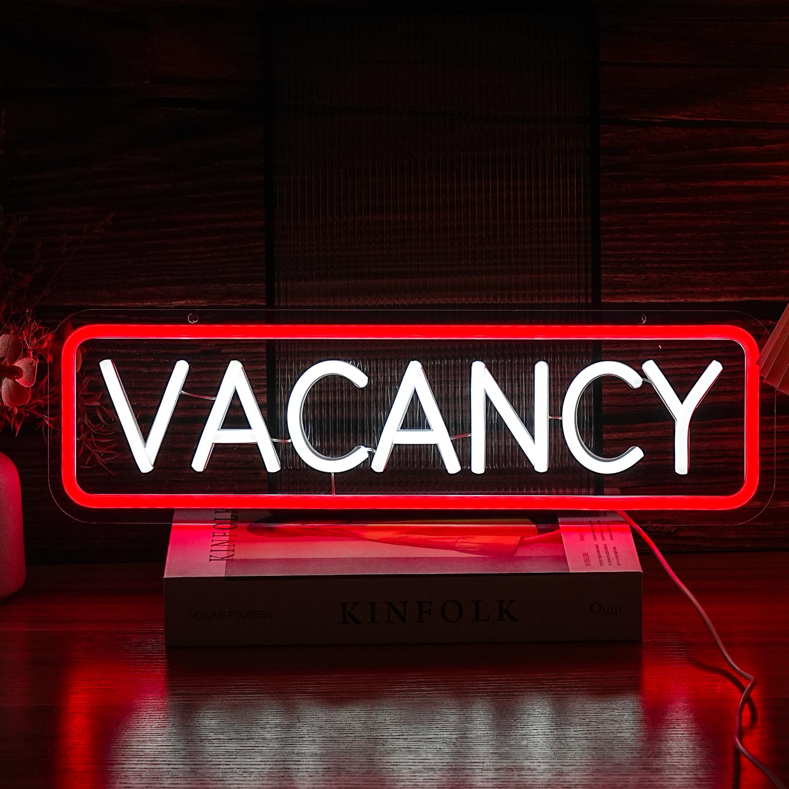 Noasktt Vacancy Neon Sign, Neon Sign For Business Hotel Hostel Sign Room Vacancy Sign Wall Decor Artled Bar Sign Backdrop Lights Led Business Signs Creative Neon Lights Signs Usb Powered