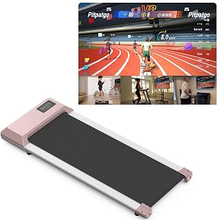 Superun Raceable Walking Pad – Laufband für Zuhause 2.5 PS mit App und Fernbedienung – Laufband Schreibtisch max 136 kg mit Multi-Runner-Rennen und Training Couses - Amazon product rated Grade B