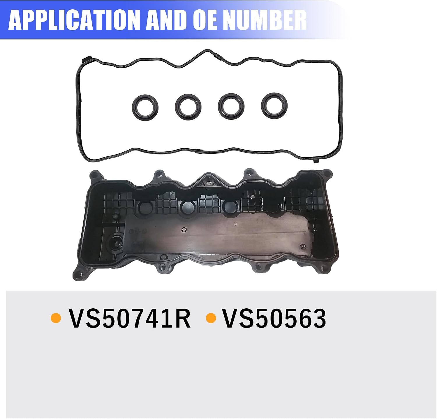 Sorello Engine Valve Cover Gasket Set Compatible with Honda Civic 2006-2015 for Honda HR-V 2016 2017 for Acura ILX 2013 2014 2015 2.0L 2.4L - Replace VS50741R VS50563 12341RNAA01