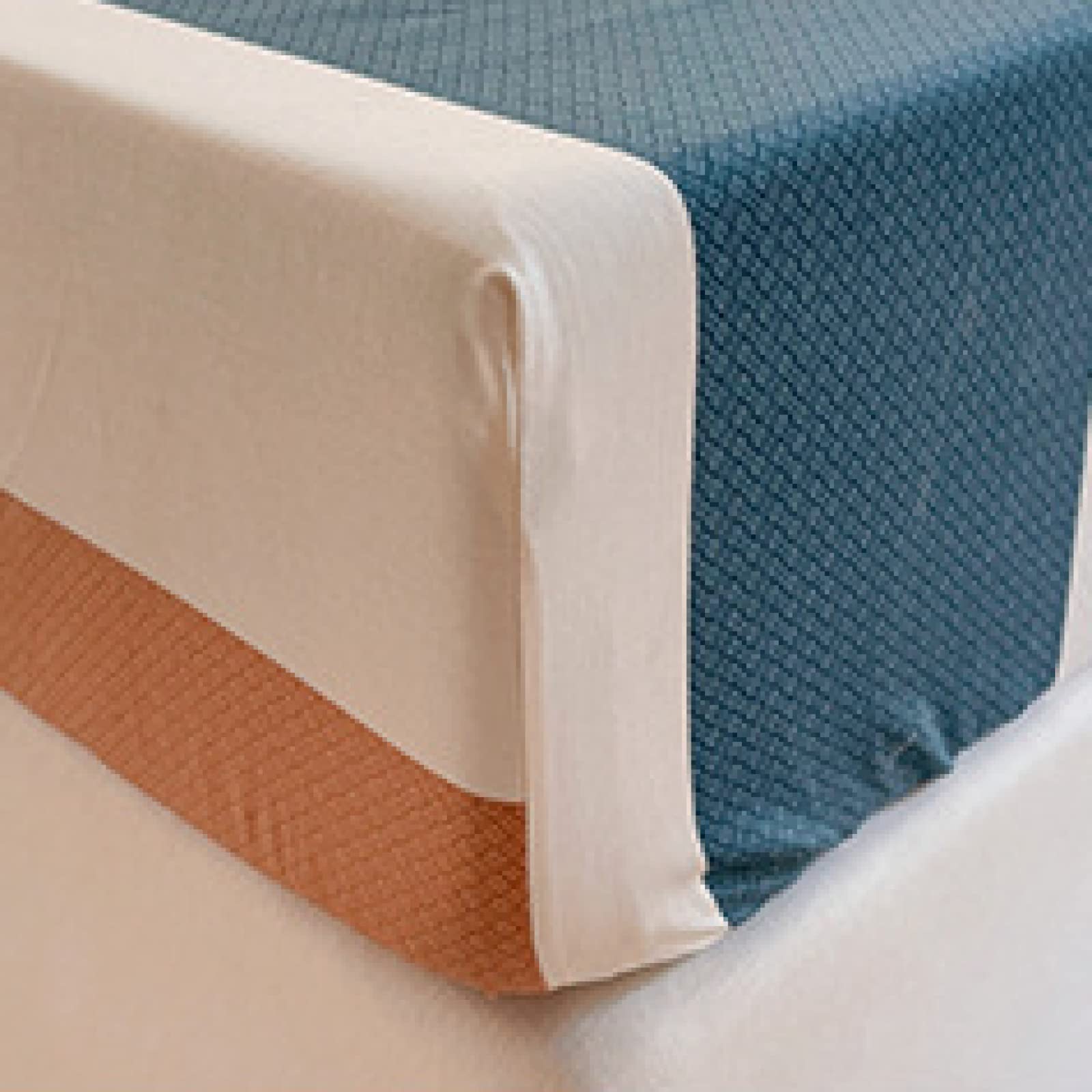 Colchón súper suave y acogedor, suave y cómodo, sábanas de algodón de color sólido, antideslizante, para cama individual, doble, king, verde, 1 180 x 220 cm