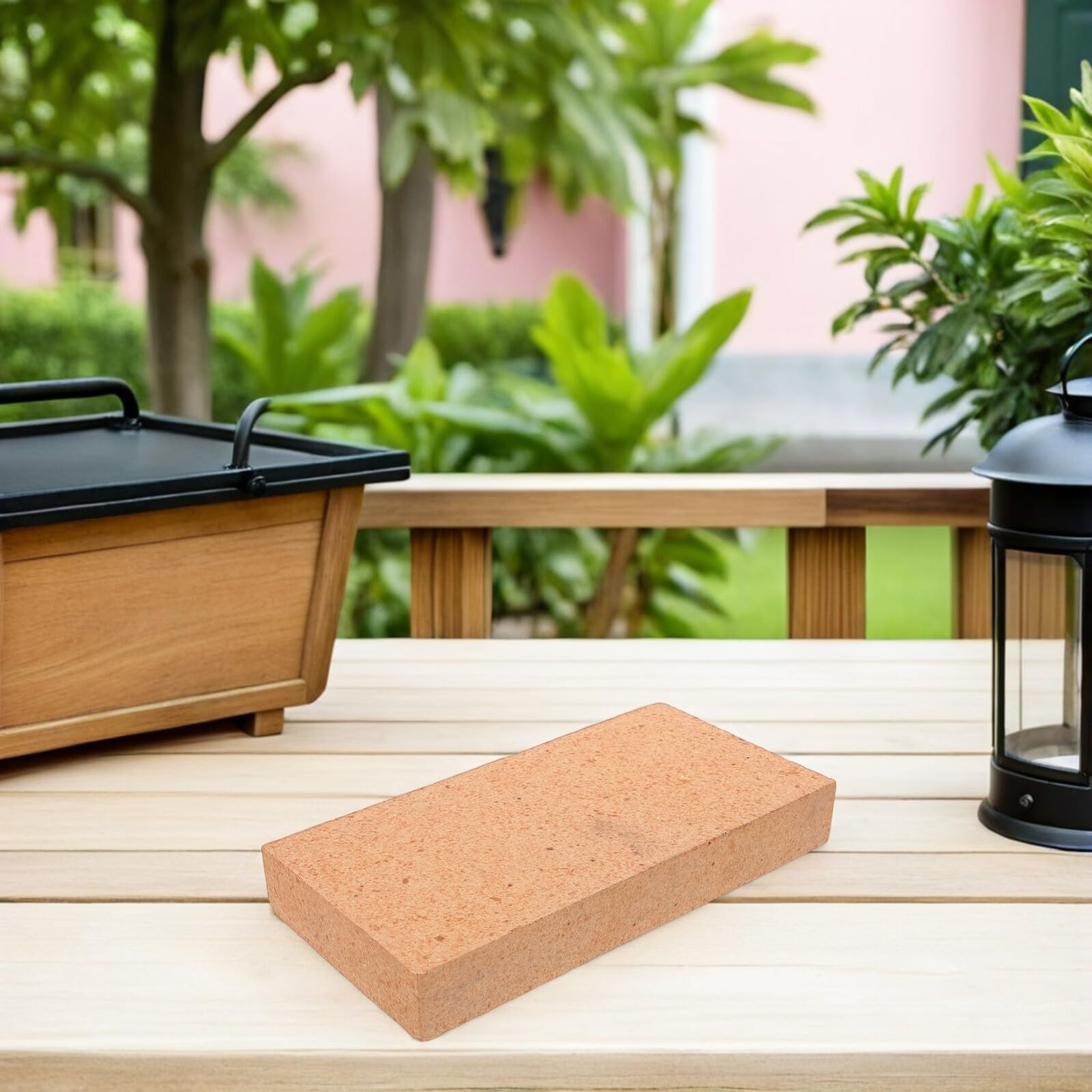 Veemoon Ladrillo Refractario de Arcilla 23x11,4x4 Cm para Estufas de Leña y Chimeneas, Bloque Aislante Térmico Ignífugo para Hornos de Pizza y Parrillas, Accesorio Resistente a Alta