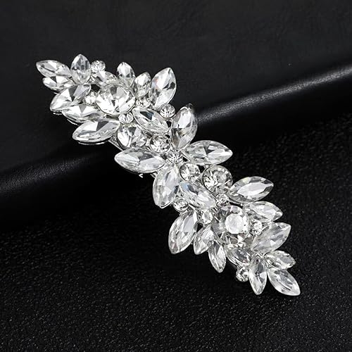 E EMZHOLE Hair Barrettes Crystal Hairpin for Women and Girls