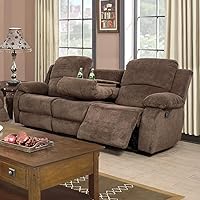 Vista 28 de Juego de sofá de 3 piezas de cuero sintético, azul, reclinación manual, sofá de dos plazas, almacenamiento, mesa de centro, cuero artificial, sala