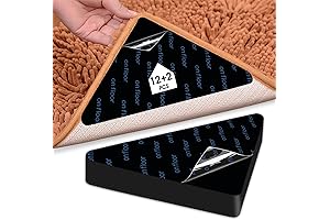 Double-Sided Rug Gripper for Smooth Floors - 12+2 PCS