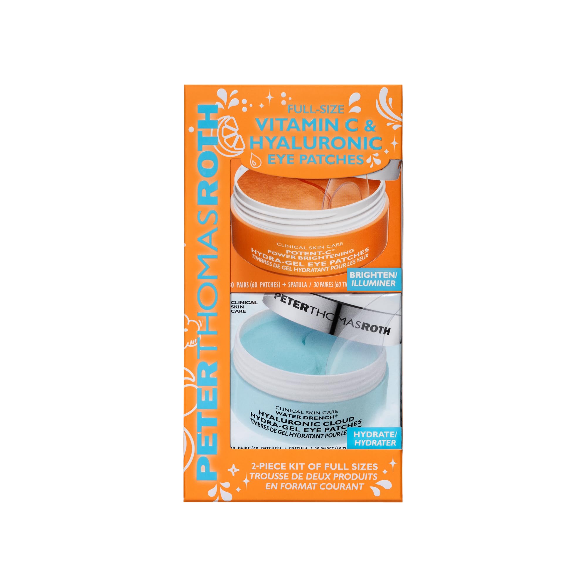 Peter Thomas Roth | Full-Size Vitamin C & Hyaluronic Eye Patches 2-Piece Kit