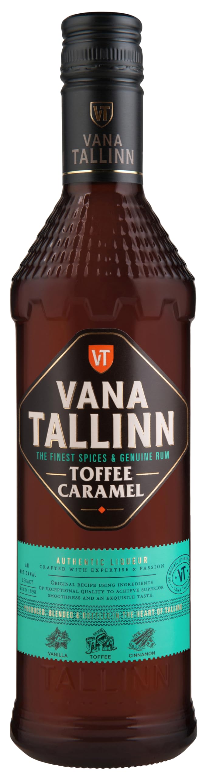 Vana Tallinn Toffee Caramel - Karamell | Vanille | Fudge | süss & lecker | Jamaika Rum als Basis | perfekt als Dessert & Shot | estnischer Rumlikör | 35% | 1 x 0.5 L