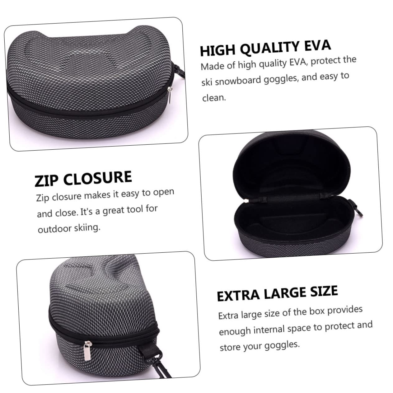 PACKOVE 4 Piezas Estuche De Gafas Estuche Duro Para Gafas Vasos De Chupito De Vidrio Estuche Para Gafas De Esquí Gafas De Esquí Maletas De Viaje Gafas Deportivas Molde Para Hacer Queso