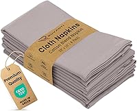 Vista 63 de Ruvanti - Juego de 12 servilletas de tela, servilletas de 45 x 45 centímetros lavables, suaves, duraderas, absorbentes, mezcla de algodón.