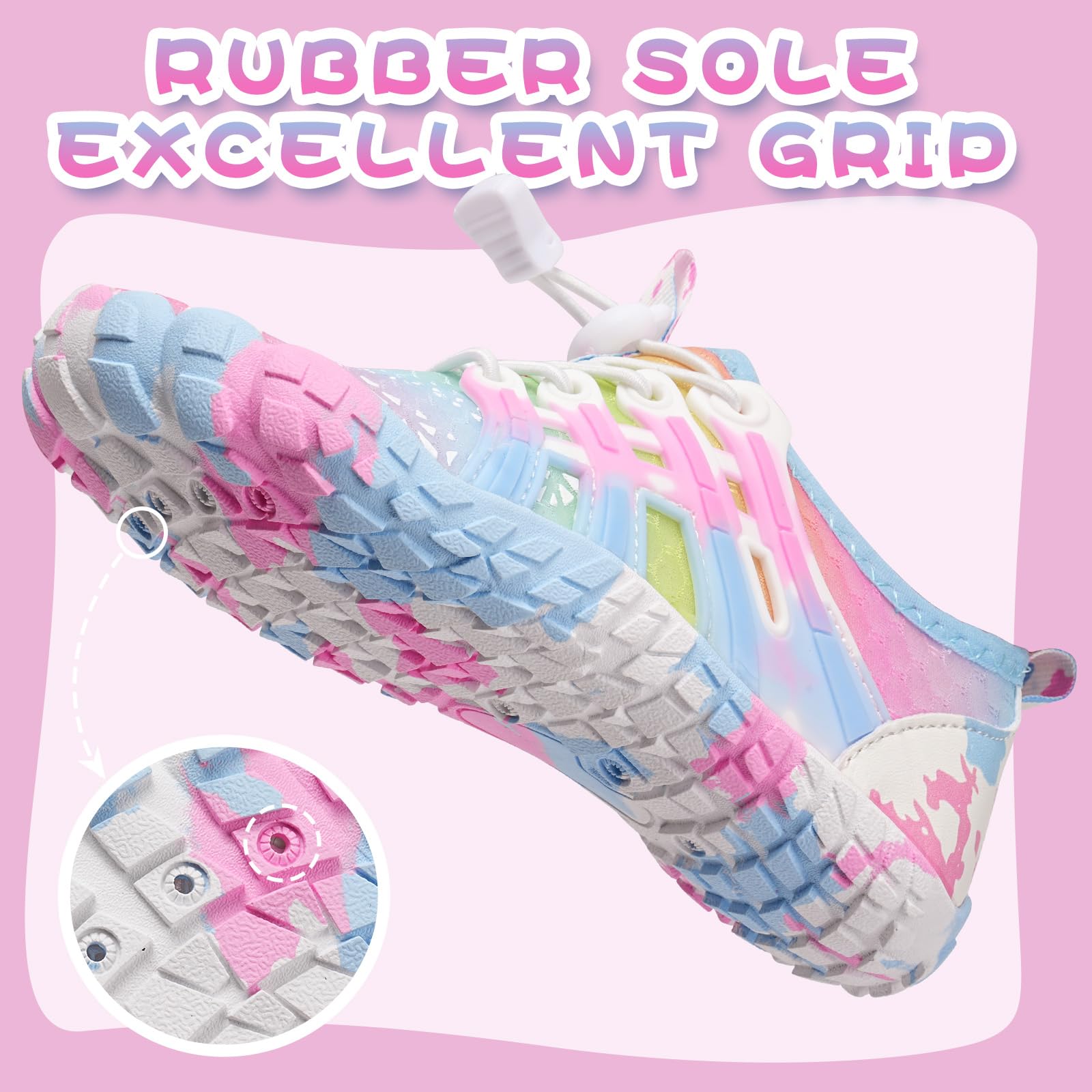 WateLves Barfußschuhe Kinder Barfussschuhe Wasserschuhe Junge Mädchen Badeschuhe Barfuß Schuhe Schwimmschuhe Aquaschuhe Schnell Trocknend Strandschuhe rutschfeste