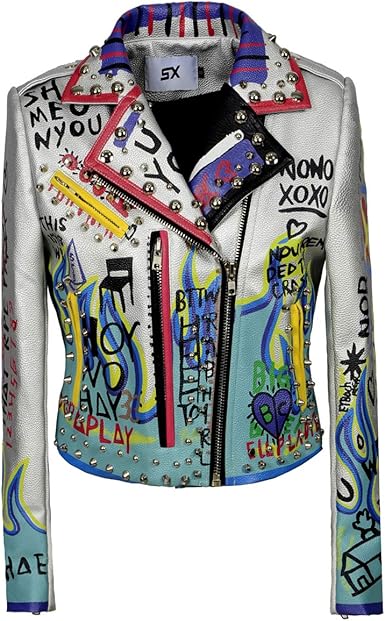 Graffiti moto jacket Clearance