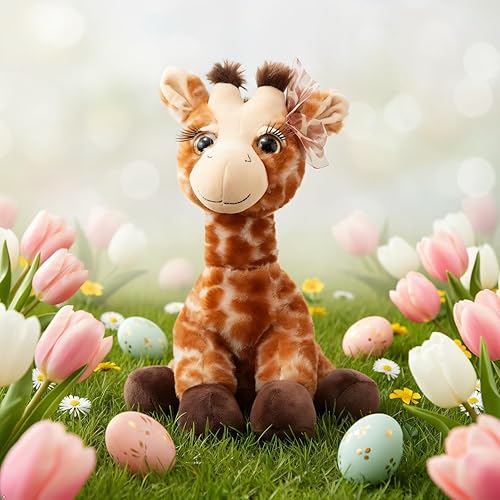 Miniatura 5 de The Petting Zoo, Lash'z Jirafa de Peluche, Regalos para Niñas, Juguete de Peluche de 12 Pulgadas