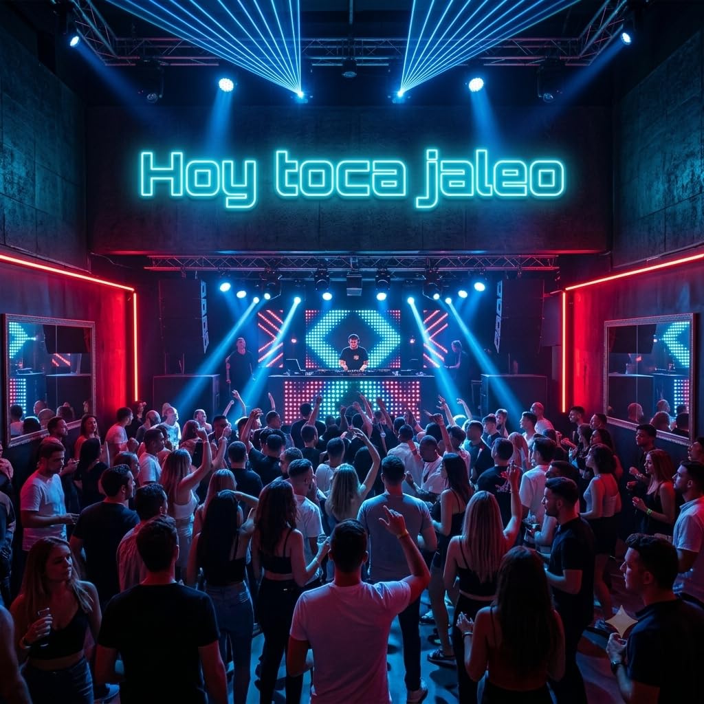 Letrero CARTEL HOY TOCA JALEO LED NEON Escaparate, Decoración de Pared en Metacrilato, Luz Brillante, aproximadamente 90 cm x 30 cmalimentación 12v