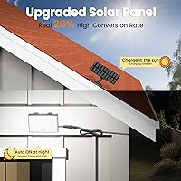 Vista 8 de Motion Sensor Light Outdoor, with 3 Modes, Solar Lights Outdoor Waterproof from Dusk to Dawn, Suitable for Courtyards, Terraces(Garage-1pack)