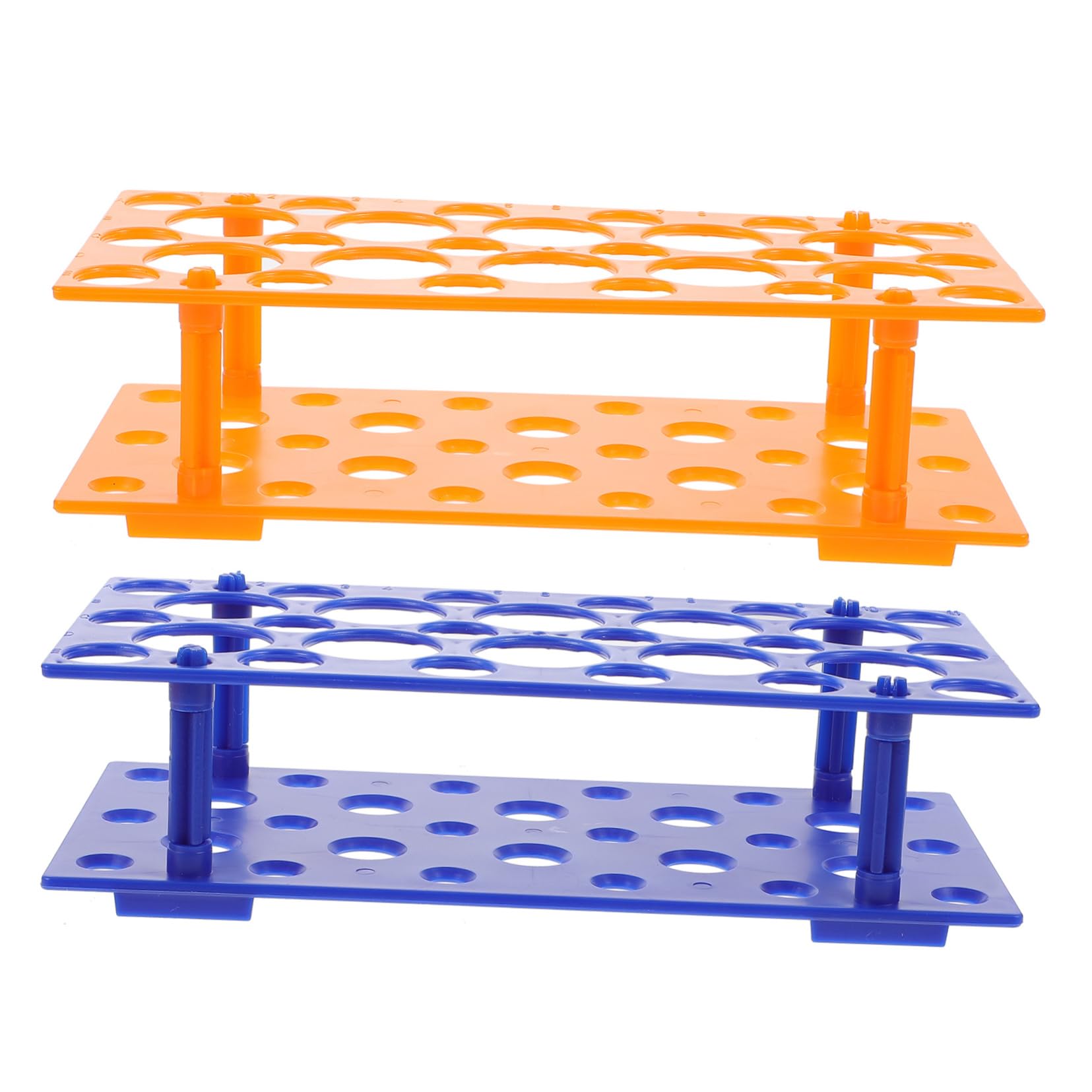 OUNONA 2pcs Rack Test Tube Storage Rack Laboratory Equipment Test Tube Bracket Test Tube Stand Test Tube Racks Research Test Tube Rack Holder Plastic