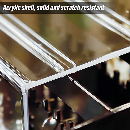 Miniatura 3 de Betued Acrylic Earring Holder, Drawer Type Ear Studs Storage Box, Drawer is designed to keep away from dust and winding durable and easy to clean