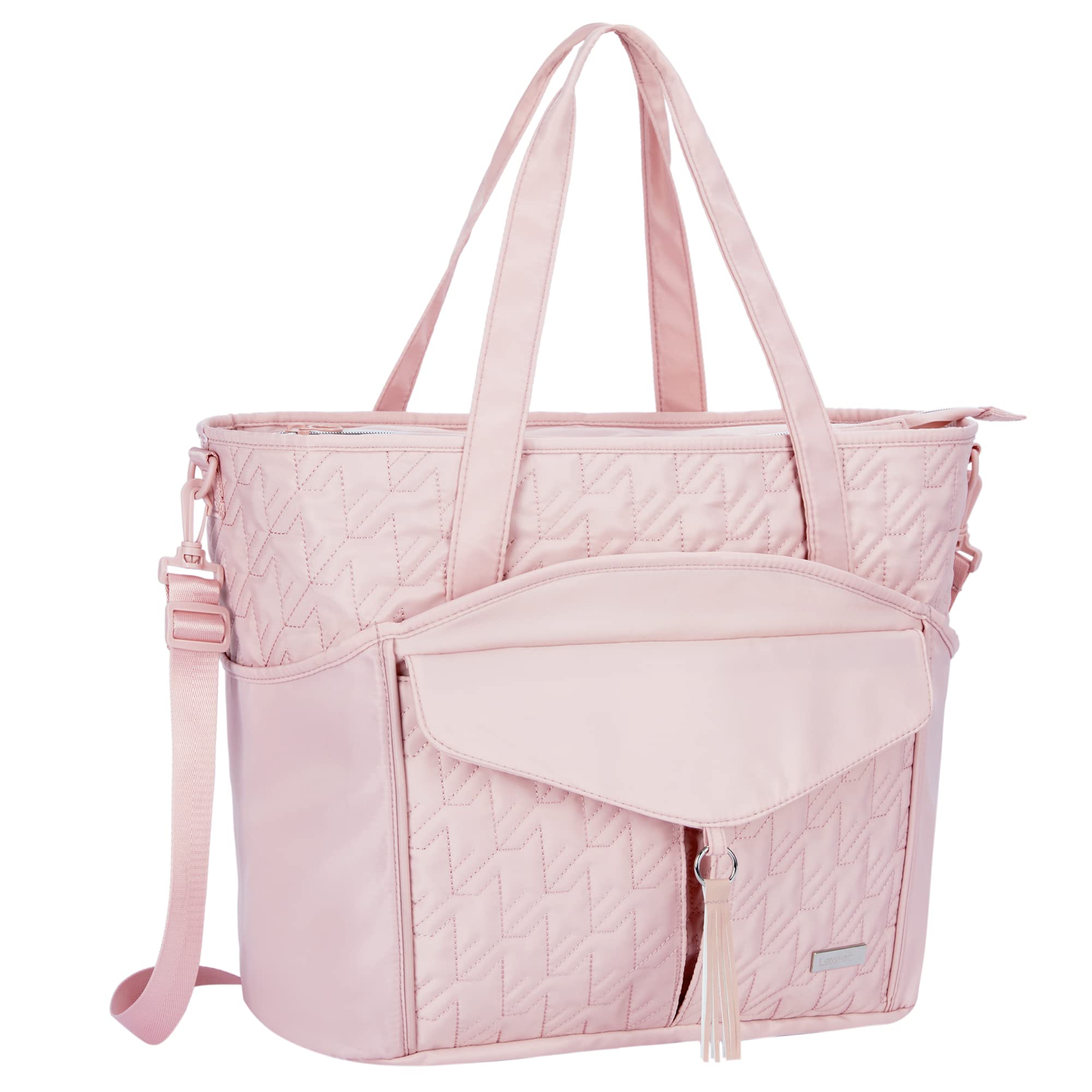 Tote Bag for Women with Water Bottle Pocket Fit for Stanley Cup Carry On Tote for Work Nurse