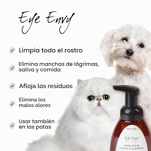 Foto 3 de 8 de Eye Envy Mancha de lágrimasLimpiador Facial para Perros y Gatos