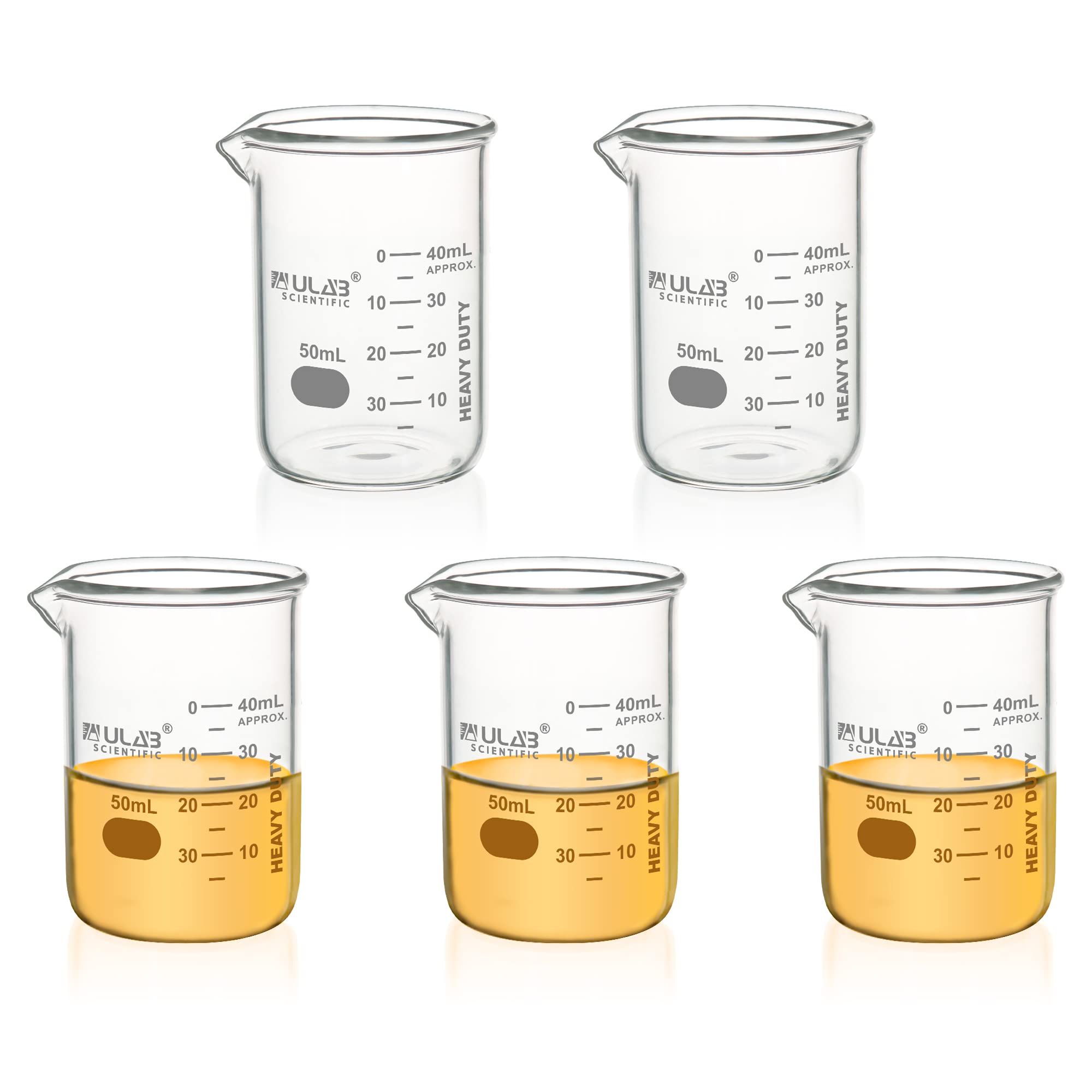 ULAB Heavy Duty Glass Beakers, Vol.4000ml (135oz), Borosilicate 3.3 Glass, Thick Wall Beakers, with Double Scale, Superior Durability & Chemical Resistance, UBG1067 — Amazon image 13