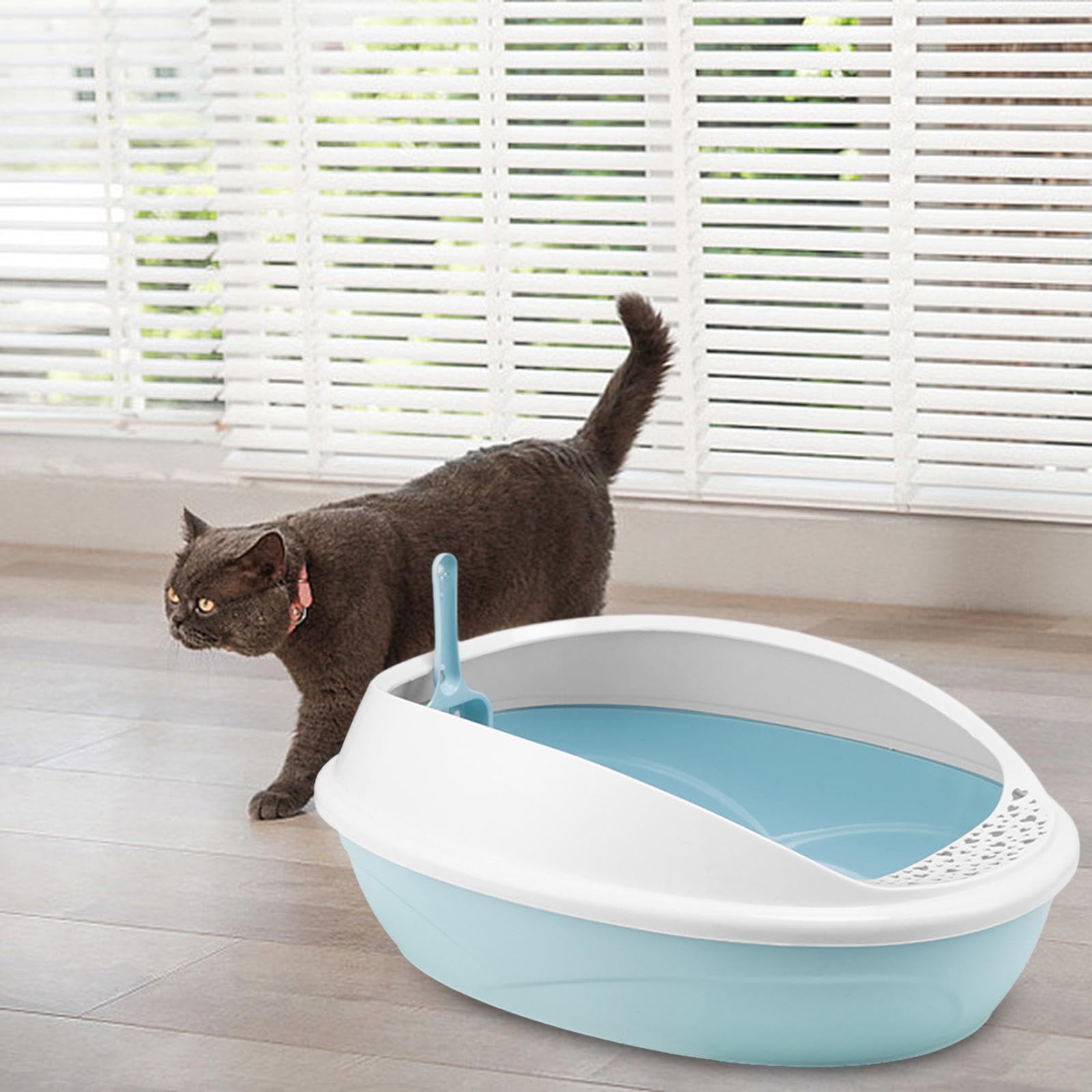 Lettaia, Lettiera for Gatti con Coperchio Aperto