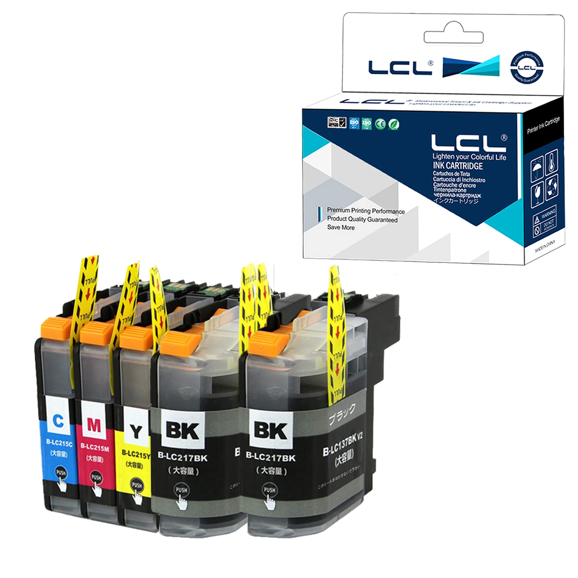 Amazon.co.jp: LCL Brother用 LC217/215-4PK LC217 LC215 LC217BK
