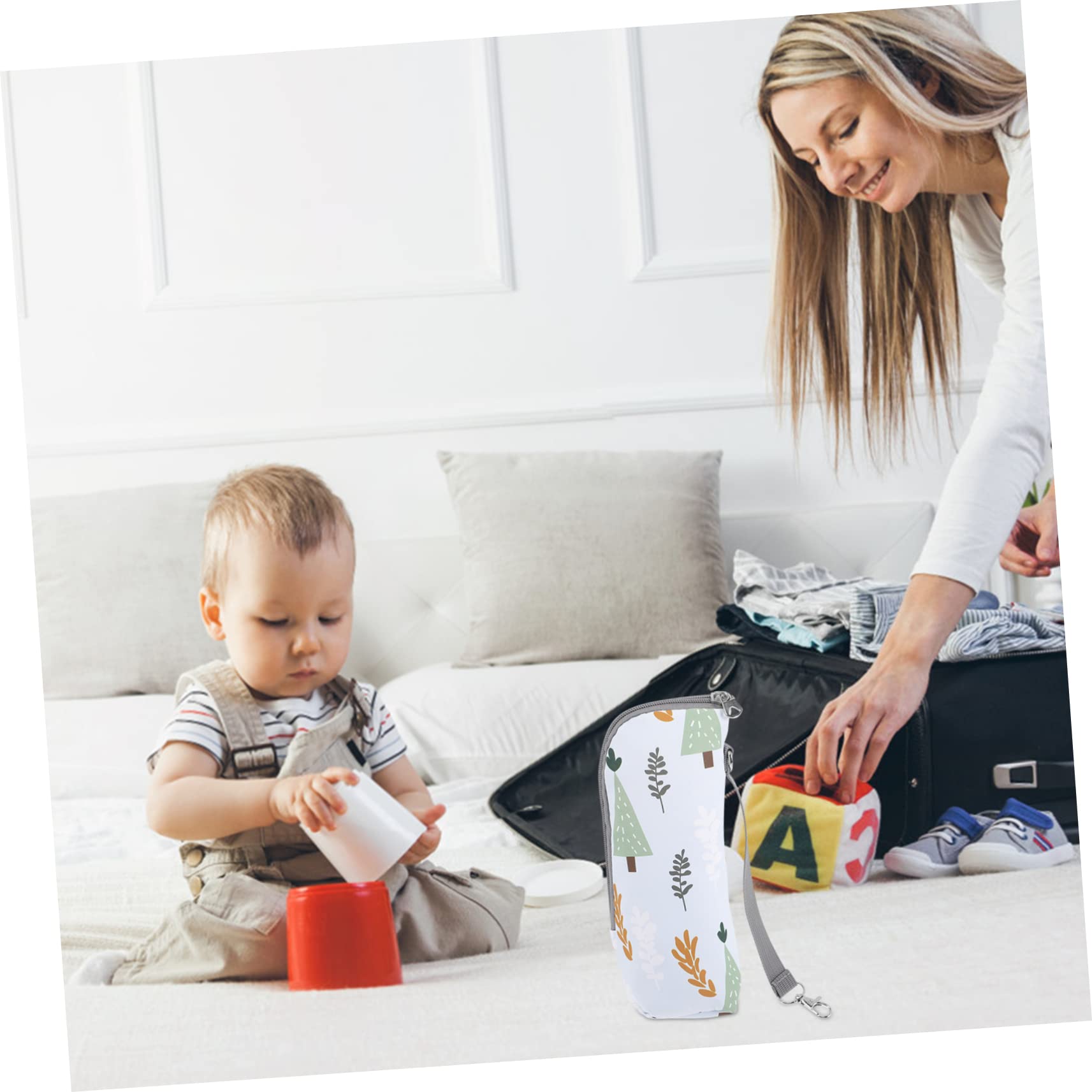 5 Stücke Reise Fütterung Flasche Tasche Isolierte Flasche Träger Für Kinderwagen Zubehör