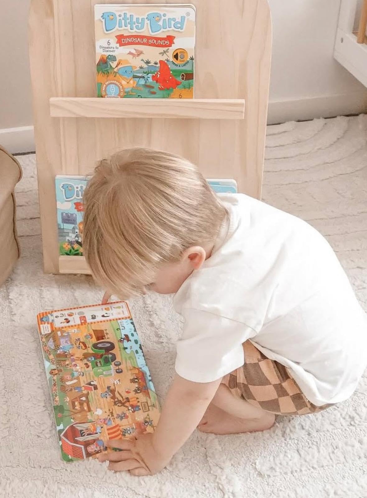 DITTY BIRD Libro de sonidos para bebés: Nuestro libro musical para bebés es el juguete perfecto para niños de 1 año y niña de 1 año. Juguete educativo para niños pequeños.