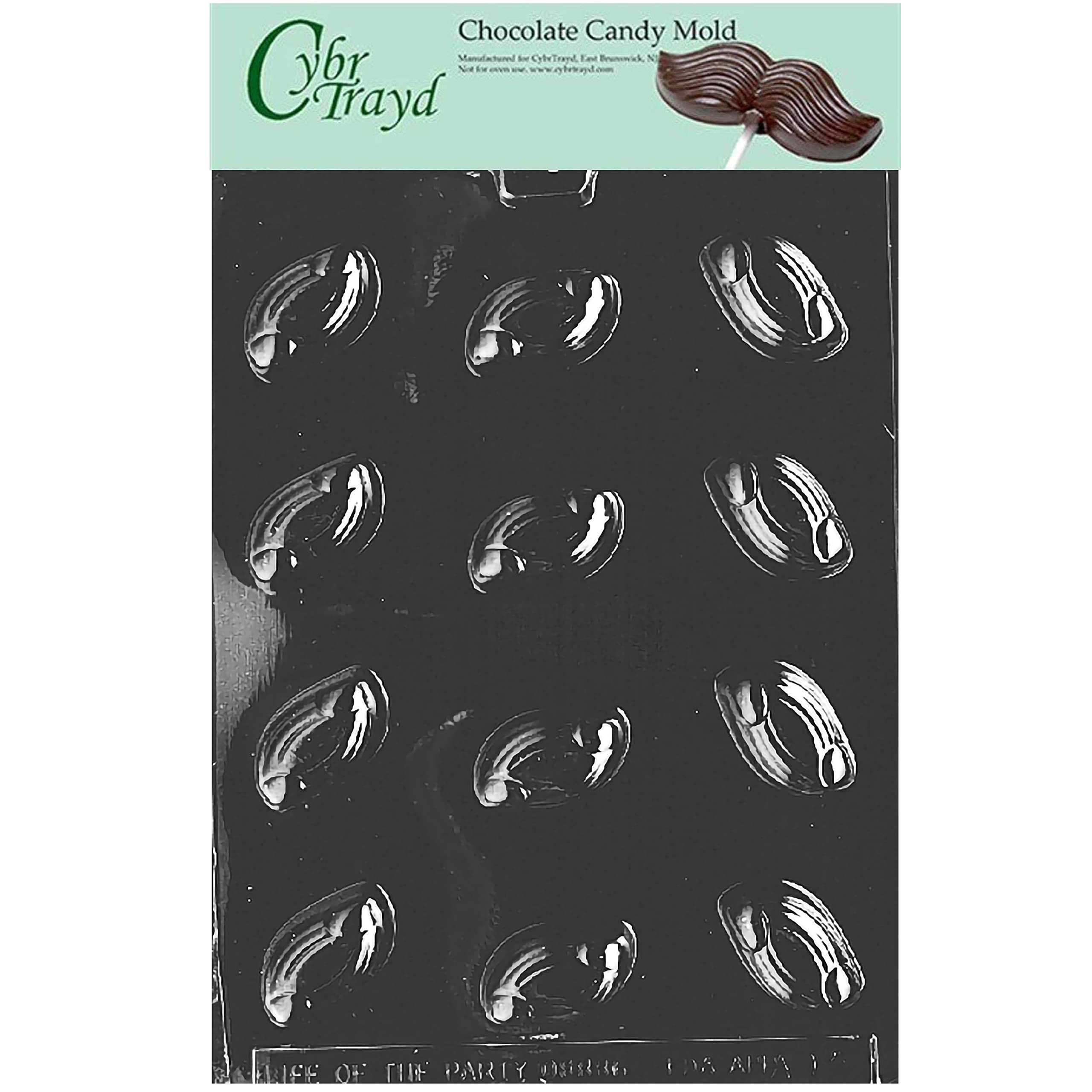 Cybrtrayd AO075 Swirl Traditional All Occasions Chocolate Candy Mold by CybrTrayd
