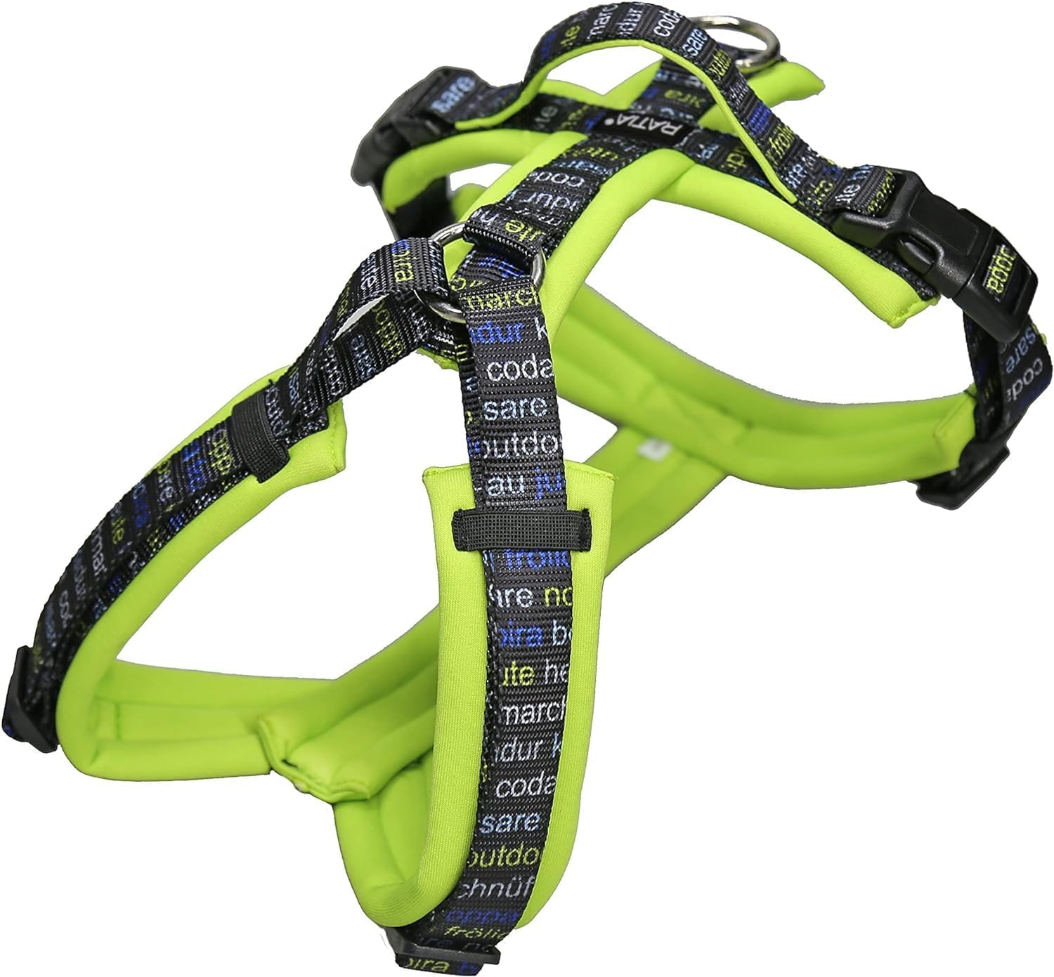 [白山:Hakusan] Zero Dog Harness Designed by RATIA Design Studio Made by Japan, Comfortable, Adjustability, Friendly, Cushioning Material, L- Large Dog, Lime