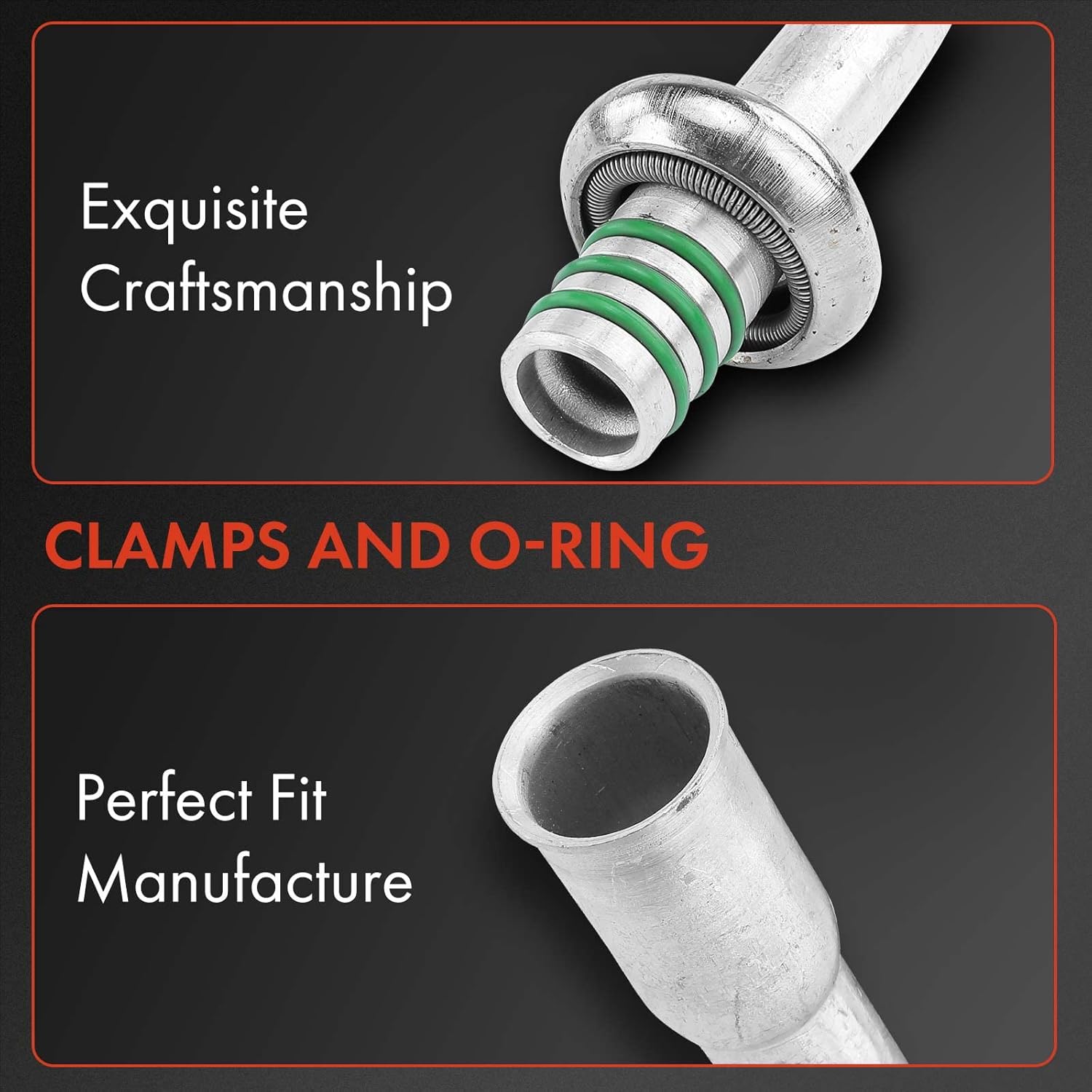 A-Premium A/C Suction and Discharge Line Hose Assembly Compatible with Dodge Ram 1500 1997 V6 3.9L