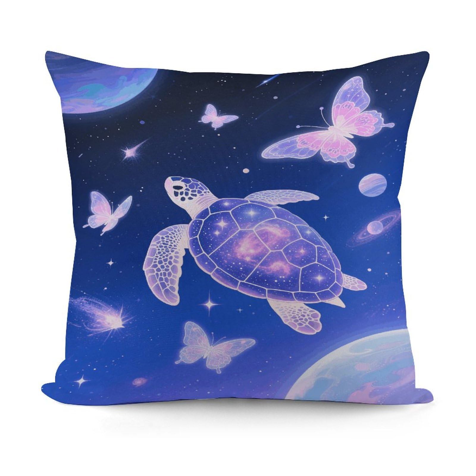VstaDank Turtle Throw Pillow Cover Soft Square Cushion Cover Art Artwork Pillow Covers Mordern Couch Pillow Covers Decorative Cushion Case for Chair Couch Bedroom Living Room