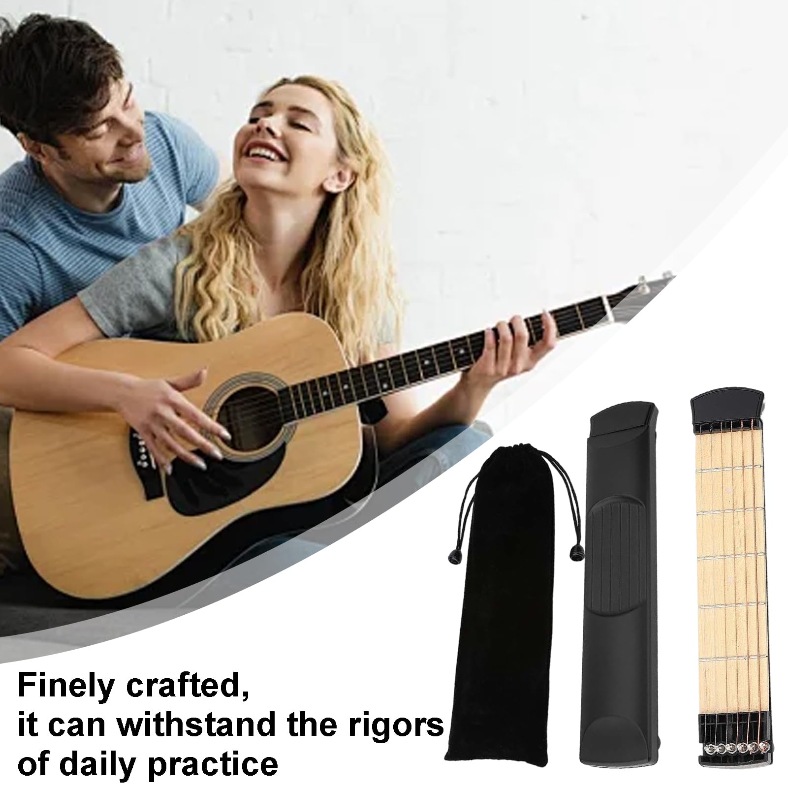 Manche D'entraînement De Guitare De Poche | Entraîneur D'accords De Guitare De Poche | Manche D'entraînement De Guitare | Guitare De Poche Entraîneur De Guitare Portable | Entraîneur De Guitare Portab