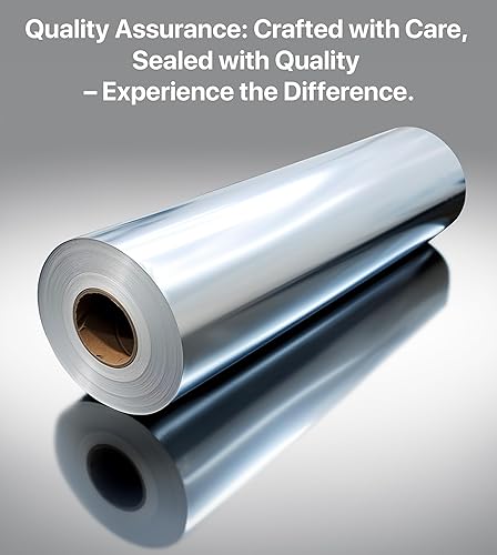 Miniatura 4 de Rollo de papel de aluminio de 18 pulgadas x 500 pies de largo, tamaño y resistencia industrial, envoltura de papel de aluminio de grado comercial y