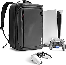 tomtoc Travel Backpack, Protective Carrying Case Storage Bag Console, Headset, 2 Game Discs, Controller, Charging Station