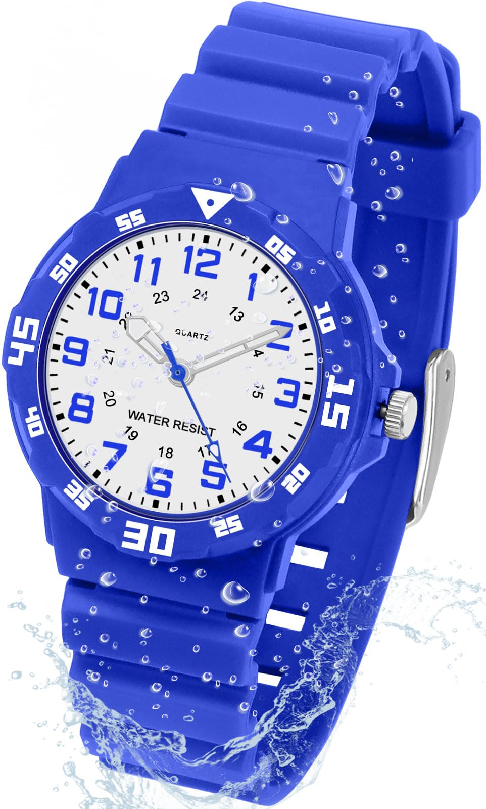 Kids Analog Watches for Girls Boys Children Watches with Luminous Easy to Read Learning Time, Soft Band, 30M Waterproof Child Watch, Great Birthday Gifts for Ages 3-12 Kids