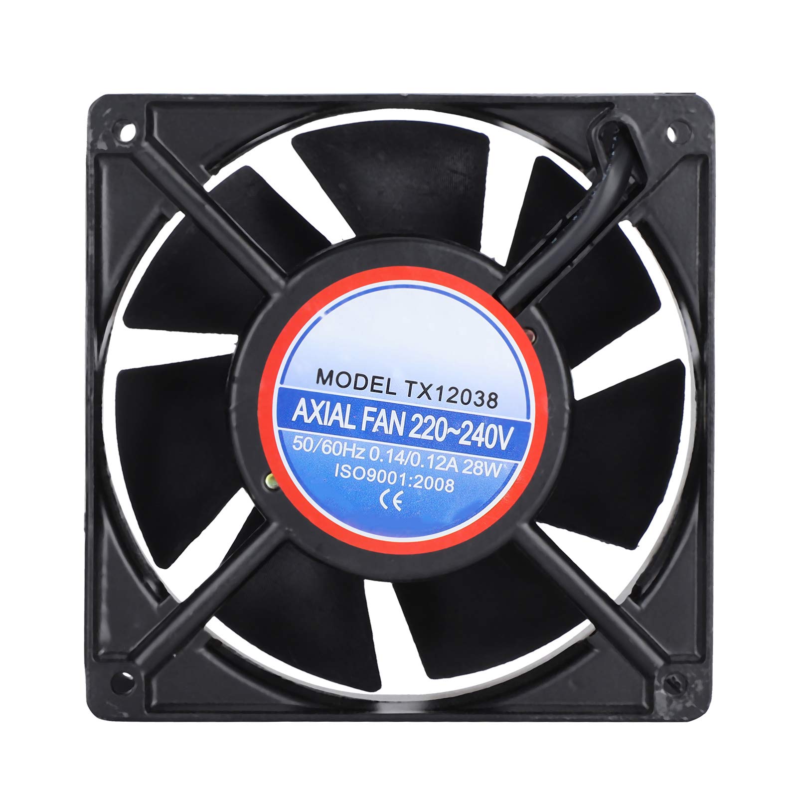 GGOOT 220‑240V Circulated Air Fan Kit Quiet Muffin Fan Forced Air Incubator Fan Kit for DIY Cooling Ventilation Exhaust Projects