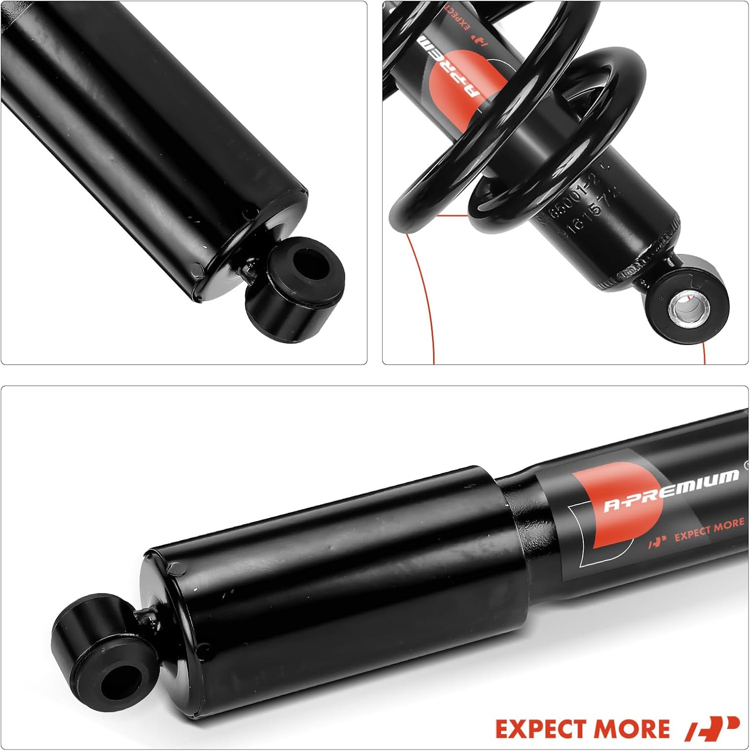 A-Premium Front Pair (2) Shock Absorber Compatible with Chevrolet Suburban, Blazer, C10 C20 C30 Panel Pickup, K5 Blazer, P10, P20, R10, R20, R2500, R30, R3500 & GMC Jimmy, 1000 1500 2500 Series